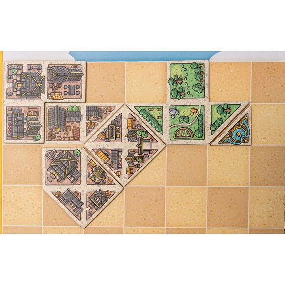Tangram City Tile Laying Strategy Board Game - Picture 6 of 8